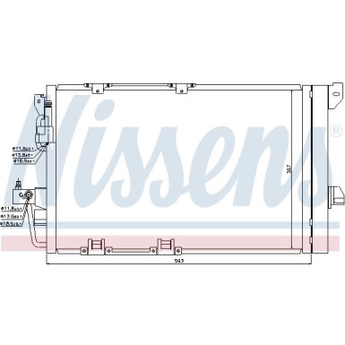 Nissens | Kondensator, Klimaanlage | 94650