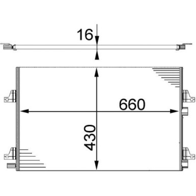 Mahle | Kondensator, Klimaanlage | AC 355 000S