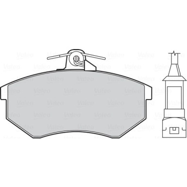 Valeo | Bremsbelagsatz, Scheibenbremse | 301016