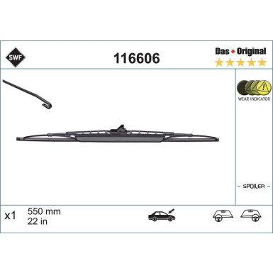SWF | Wischblatt | Scheibenwischer | 116606