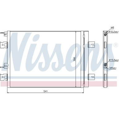 Nissens | Kondensator, Klimaanlage | 940262