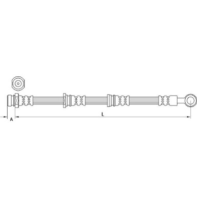 Metzger | Bremsschlauch | 4110917