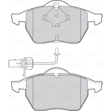 Valeo | Bremsbelagsatz, Scheibenbremse | 301751