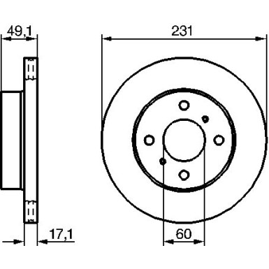 BOSCH | Bremsscheibe | 0 986 479 241