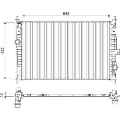 Valeo | Kühler, Motorkühlung | 701109