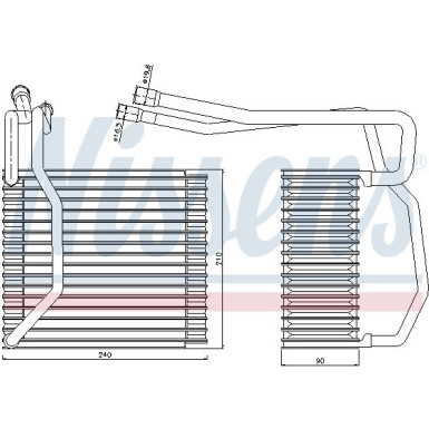 Nissens | Verdampfer, Klimaanlage | 92194