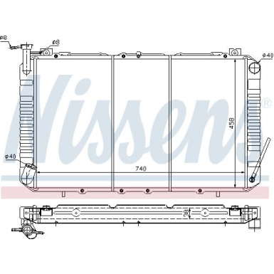 Nissens | Kühler, Motorkühlung | 67327