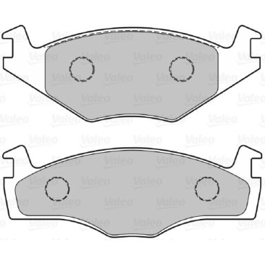 Valeo | Bremsbelagsatz, Scheibenbremse | 301128