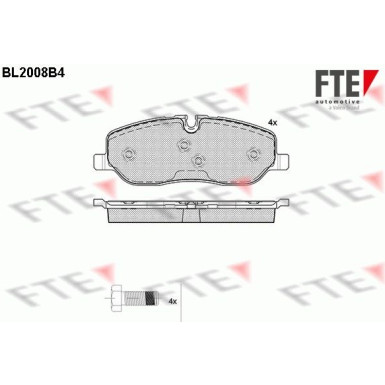 FTE | Bremsbelagsatz, Scheibenbremse | 9010593