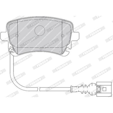Ferodo | Bremsbelagsatz, Scheibenbremse | FVR1644