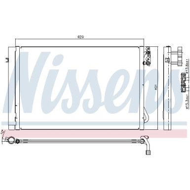 Nissens | Kondensator, Klimaanlage | 94872