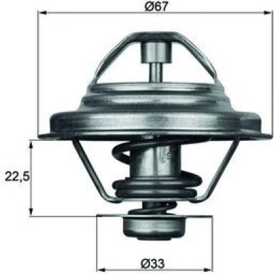 Mahle | Thermostat, Kühlmittel | TX 24 80D