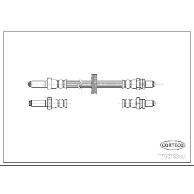 Corteco | Bremsschlauch | 19018800