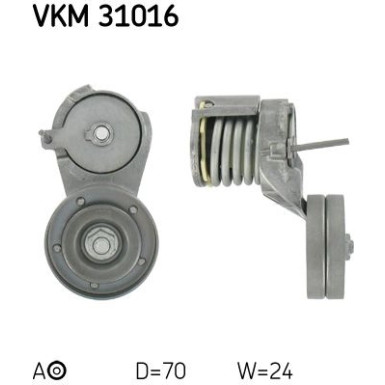 SKF | Spannrolle, Keilrippenriemen | VKM 31016