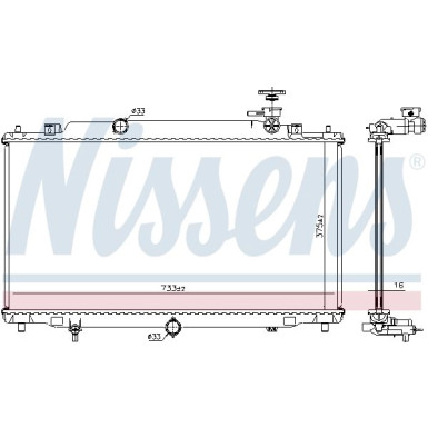 Nissens | Kühler, Motorkühlung | 68539