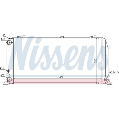 Nissens | Kühler, Motorkühlung | 60488