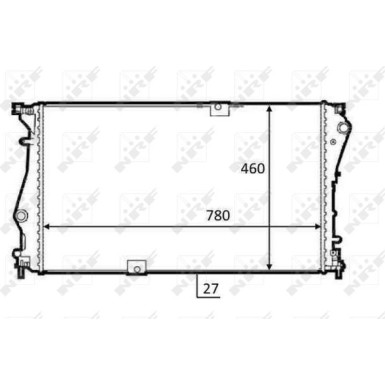 NRF | Kühler, Motorkühlung | 58498