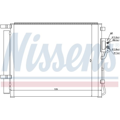 Nissens | Kondensator, Klimaanlage | 940209