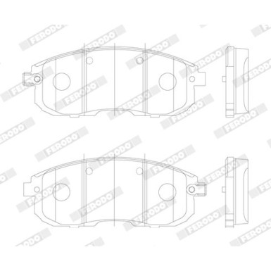 Ferodo | Bremsbelagsatz, Scheibenbremse | FDB4148