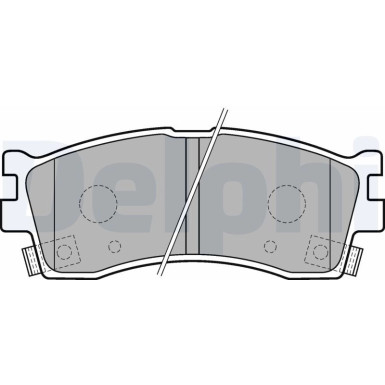 Delphi | Bremsbelagsatz, Scheibenbremse | LP1702