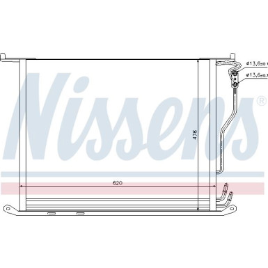 Nissens | Kondensator, Klimaanlage | 94380