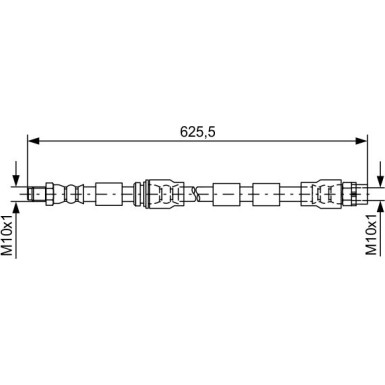 BOSCH | Bremsschlauch | 1 987 481 589