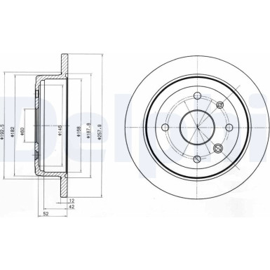 Delphi | Bremsscheibe | BG4194