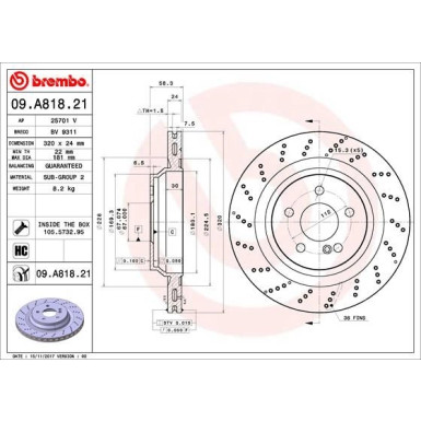 Brembo | Bremsscheibe | 09.A818.21