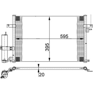 Mahle | Kondensator, Klimaanlage | AC 384 000S