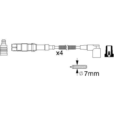 BOSCH | Zündleitungssatz | 0 986 356 310