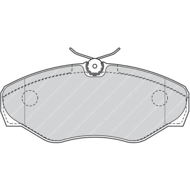 Ferodo | Bremsbelagsatz, Scheibenbremse | FVR1515
