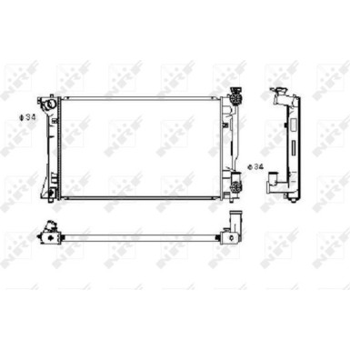 NRF | Kühler, Motorkühlung | 53394