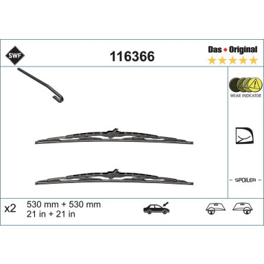 SWF | Wischblatt | Scheibenwischer | 116366
