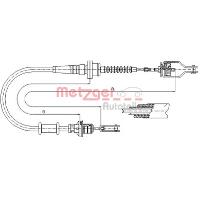 Metzger | Seilzug, Kupplungsbetätigung | 18.0071