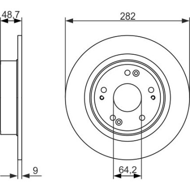 BOSCH | Bremsscheibe | 0 986 479 738