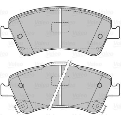 Valeo | Bremsbelagsatz, Scheibenbremse | 601058