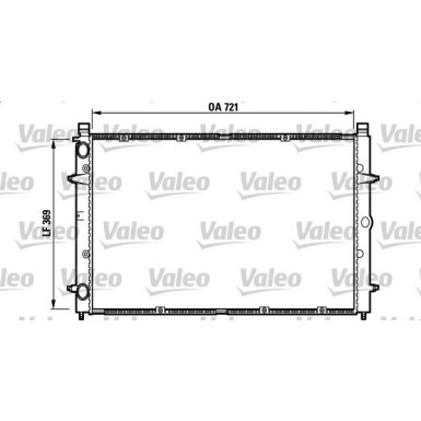 Valeo | Kühler, Motorkühlung | 732397