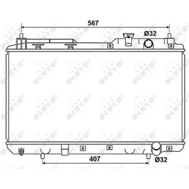 NRF | Kühler, Motorkühlung | 53506