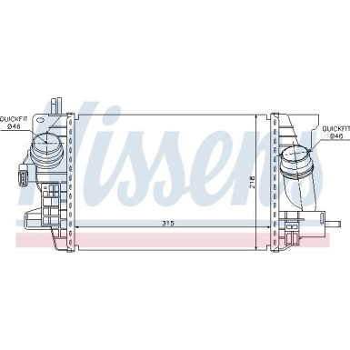 Nissens | Ladeluftkühler | 96574