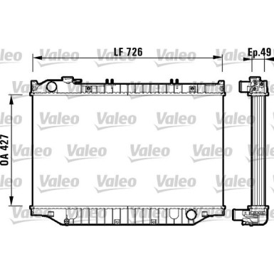 Valeo | Kühler, Motorkühlung | 732415