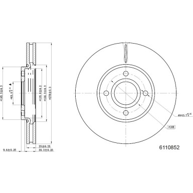 Metzger | Bremsscheibe | 6110852