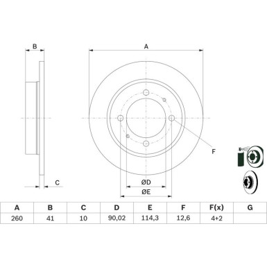 BOSCH | Bremsscheibe | 0 986 478 898