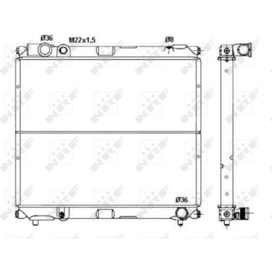 NRF | Kühler, Motorkühlung | 50433
