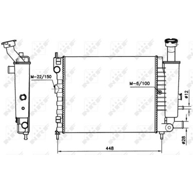 NRF | Kühler, Motorkühlung | 58736