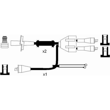 NGK | Zündleitungssatz | 6969