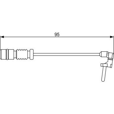 BOSCH | Warnkontakt, Bremsbelagverschleiß | 1 987 474 901