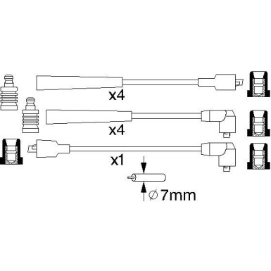 BOSCH | Zündleitungssatz | 0 986 356 831