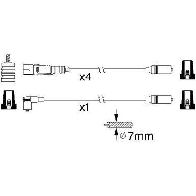 BOSCH | Zündleitungssatz | 0 986 356 317