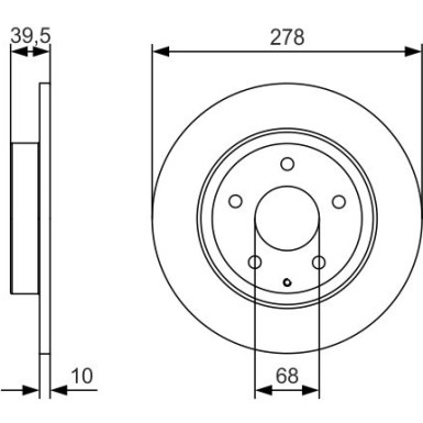 BOSCH | Bremsscheibe | 0 986 479 C22