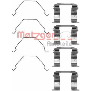 Metzger | Zubehörsatz, Scheibenbremsbelag | 109-1158